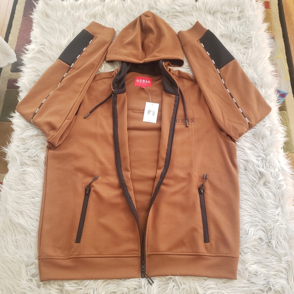 GUESS Kona Blocked Full Zip Hoodie- Large - Picture 6 of 8